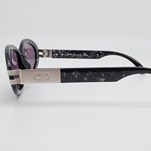 Christian Dior 2904 95 Black Marble Frame Purple Lens Sunglasses Austria 55-17 main image 12